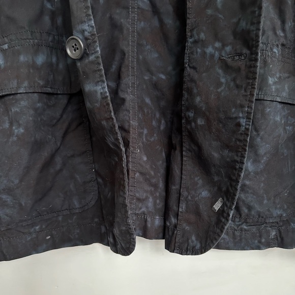 Engineered Garments Blazer Navy Marbled Cotton Notch Lapel Jacket Size Large - Picture 9 of 15